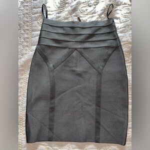 NWT Bebe Bandage short Skirt In Olive green, High Waist Women's Small